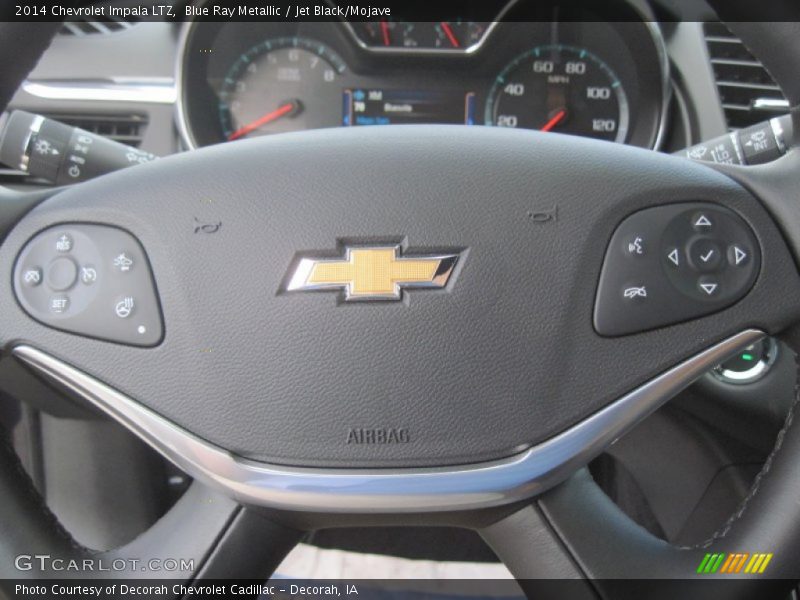 Blue Ray Metallic / Jet Black/Mojave 2014 Chevrolet Impala LTZ
