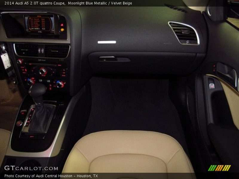 Moonlight Blue Metallic / Velvet Beige 2014 Audi A5 2.0T quattro Coupe