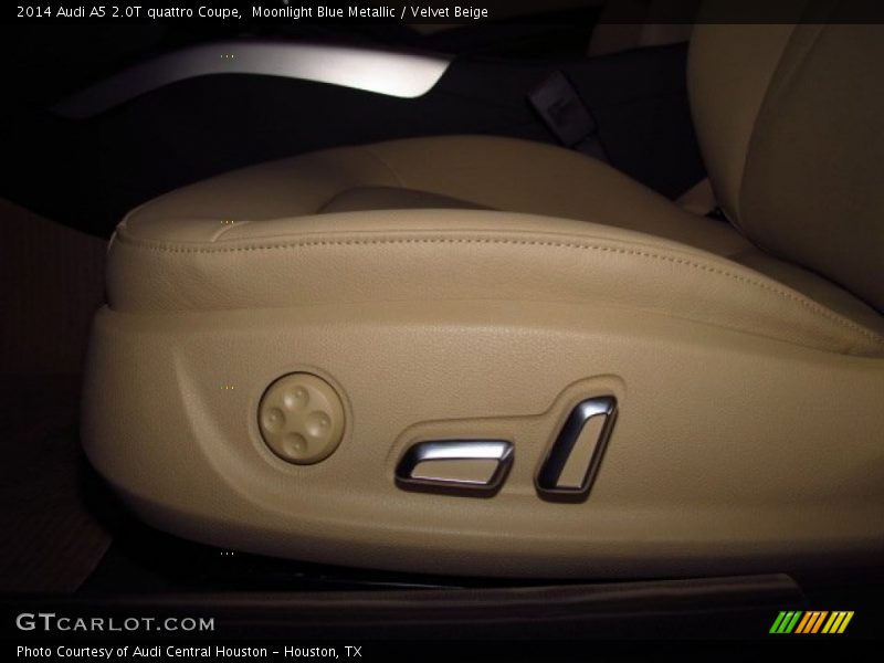 Moonlight Blue Metallic / Velvet Beige 2014 Audi A5 2.0T quattro Coupe