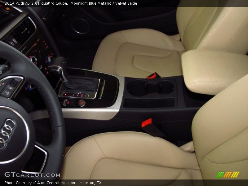 Moonlight Blue Metallic / Velvet Beige 2014 Audi A5 2.0T quattro Coupe