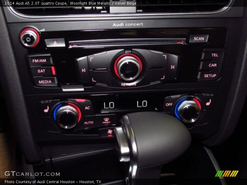 Moonlight Blue Metallic / Velvet Beige 2014 Audi A5 2.0T quattro Coupe
