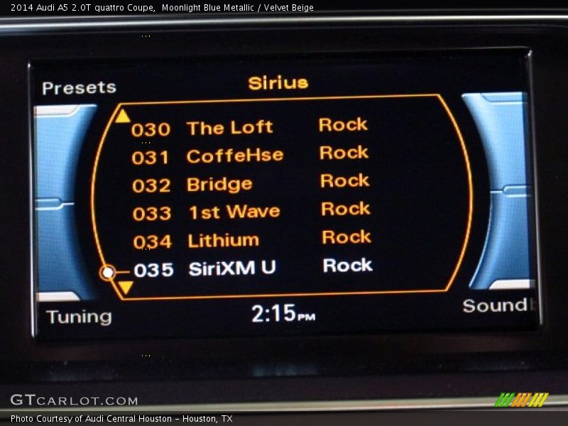 Moonlight Blue Metallic / Velvet Beige 2014 Audi A5 2.0T quattro Coupe