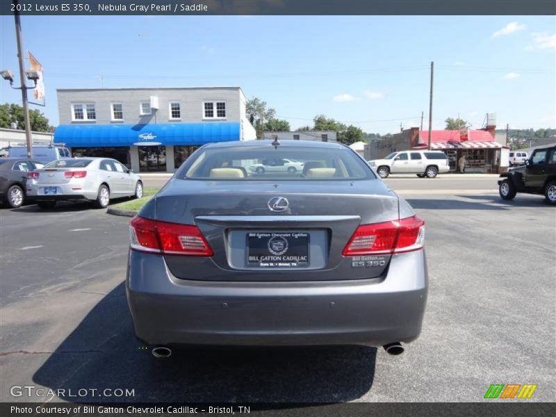 Nebula Gray Pearl / Saddle 2012 Lexus ES 350