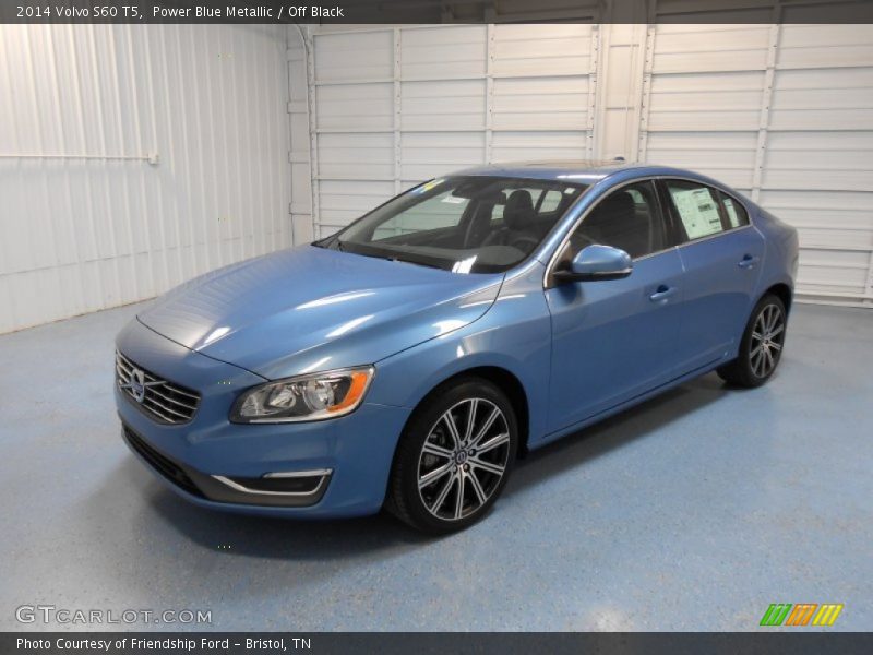 Power Blue Metallic / Off Black 2014 Volvo S60 T5