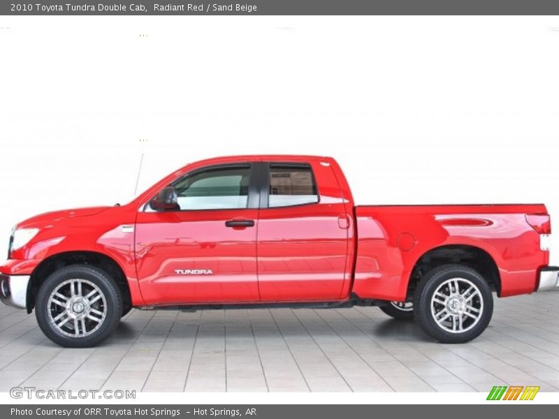 Radiant Red / Sand Beige 2010 Toyota Tundra Double Cab