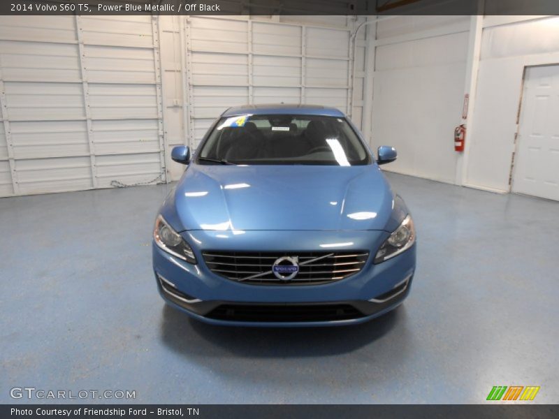 Power Blue Metallic / Off Black 2014 Volvo S60 T5