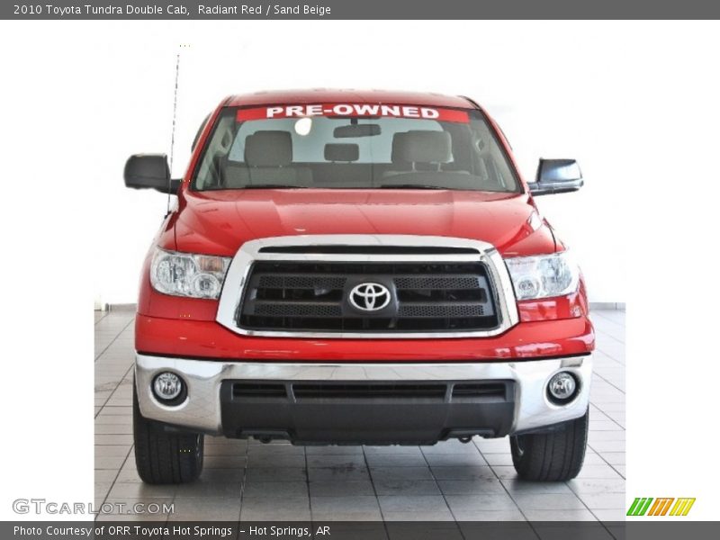 Radiant Red / Sand Beige 2010 Toyota Tundra Double Cab