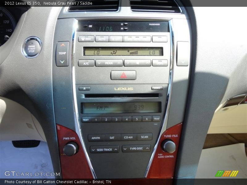 Nebula Gray Pearl / Saddle 2012 Lexus ES 350