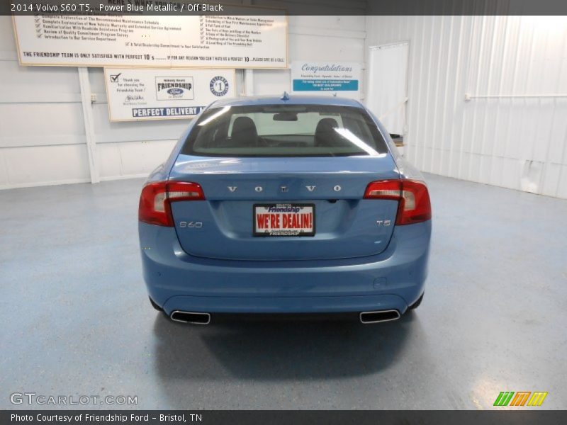 Power Blue Metallic / Off Black 2014 Volvo S60 T5