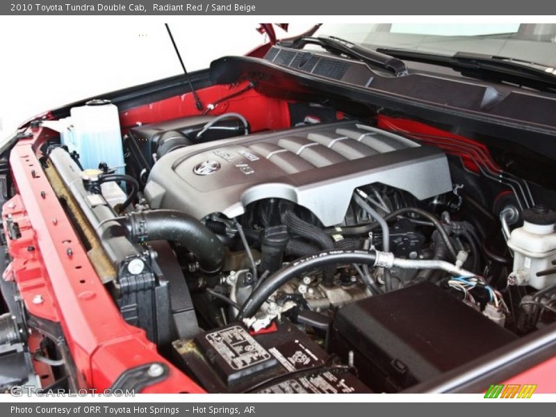 Radiant Red / Sand Beige 2010 Toyota Tundra Double Cab