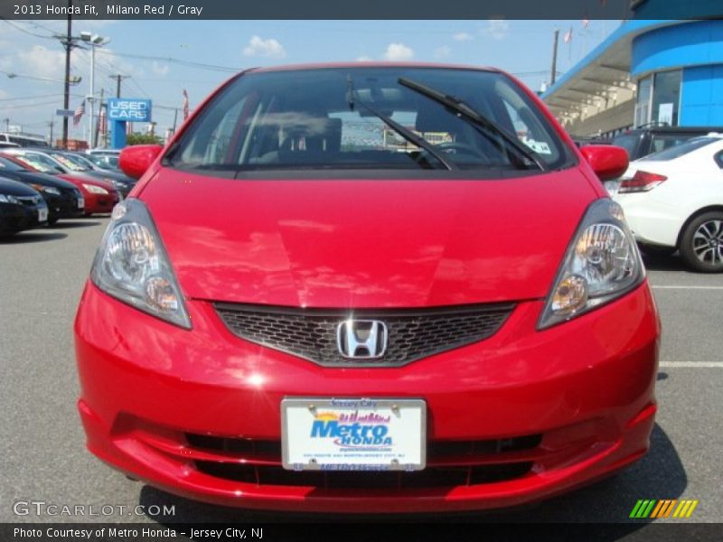 Milano Red / Gray 2013 Honda Fit