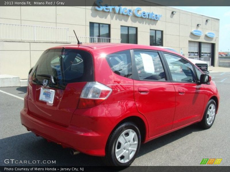 Milano Red / Gray 2013 Honda Fit