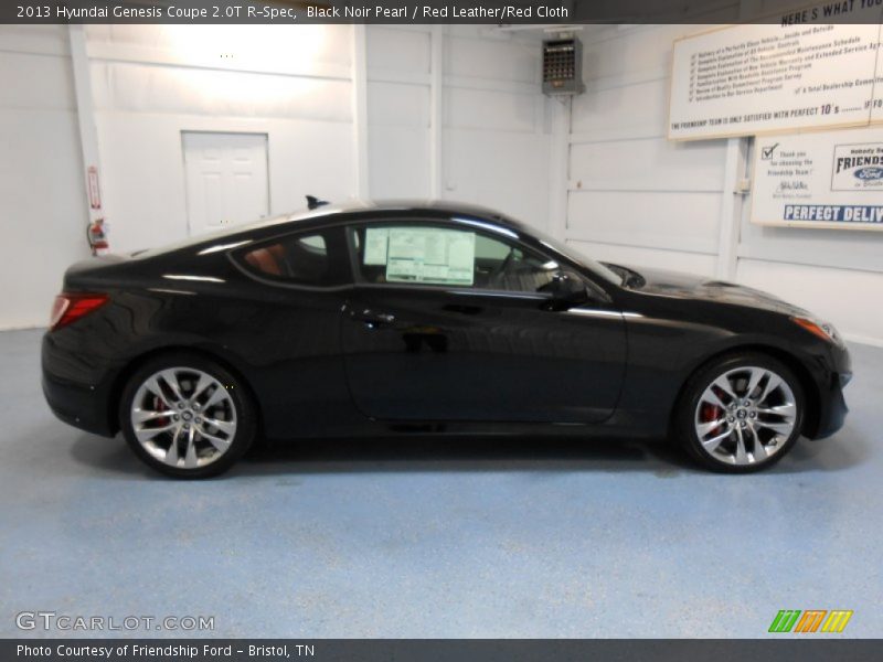 Black Noir Pearl / Red Leather/Red Cloth 2013 Hyundai Genesis Coupe 2.0T R-Spec