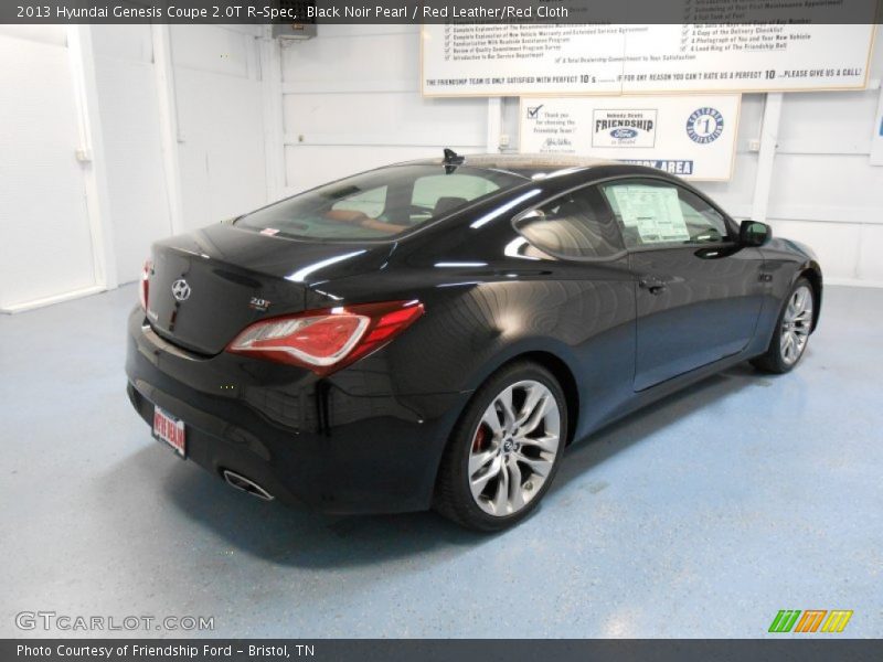 Black Noir Pearl / Red Leather/Red Cloth 2013 Hyundai Genesis Coupe 2.0T R-Spec