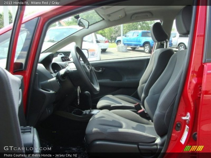 Milano Red / Gray 2013 Honda Fit