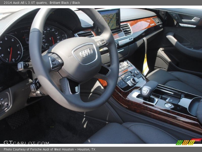 Brilliant Black / Black 2014 Audi A8 L 3.0T quattro