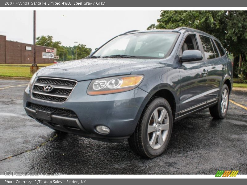 Steel Gray / Gray 2007 Hyundai Santa Fe Limited 4WD