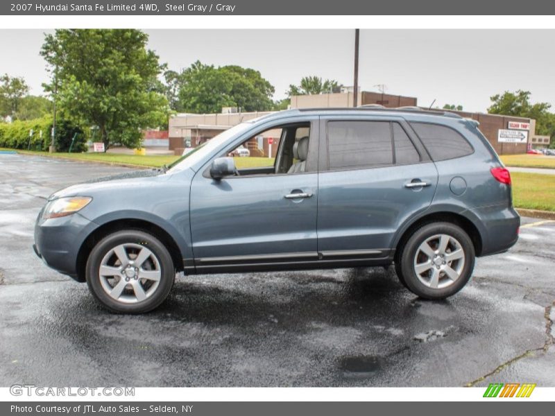 Steel Gray / Gray 2007 Hyundai Santa Fe Limited 4WD