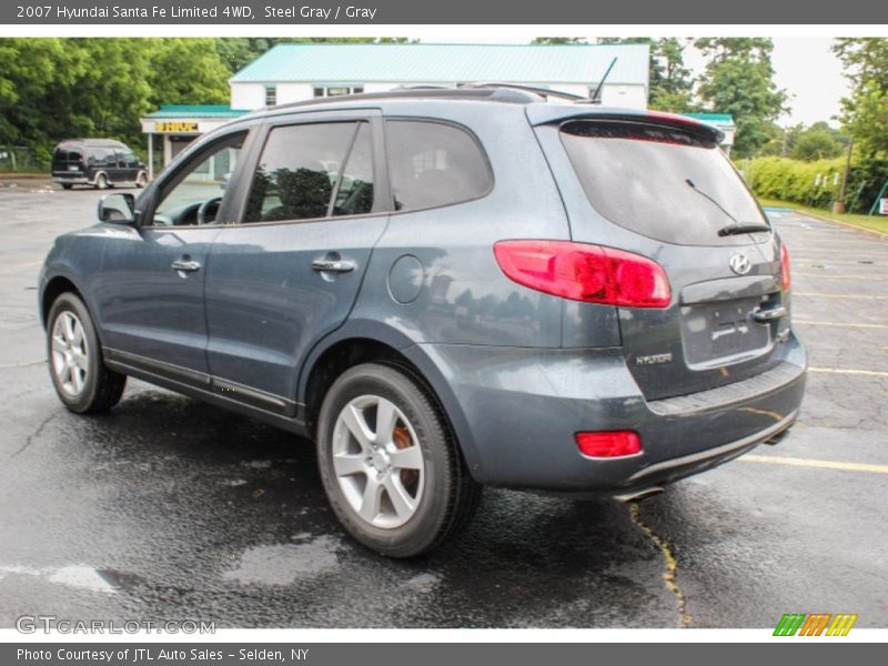 Steel Gray / Gray 2007 Hyundai Santa Fe Limited 4WD