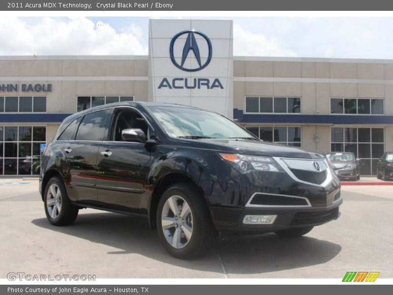 Crystal Black Pearl / Ebony 2011 Acura MDX Technology