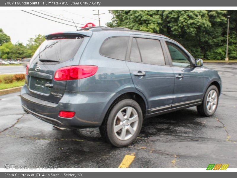 Steel Gray / Gray 2007 Hyundai Santa Fe Limited 4WD