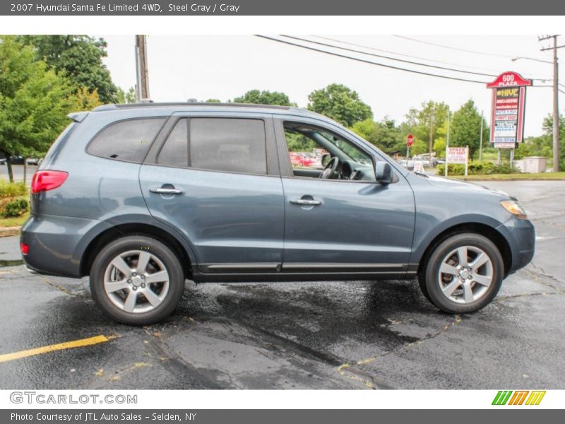 Steel Gray / Gray 2007 Hyundai Santa Fe Limited 4WD