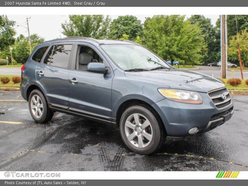 Steel Gray / Gray 2007 Hyundai Santa Fe Limited 4WD