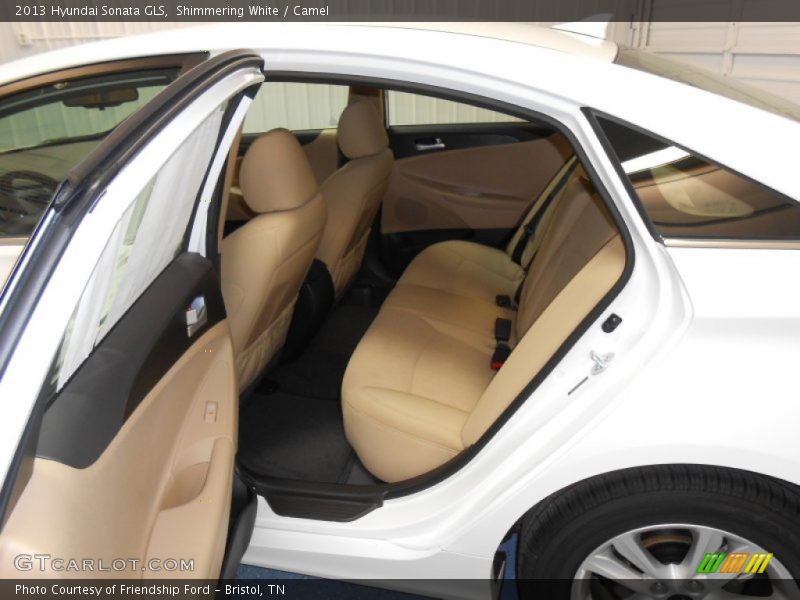Shimmering White / Camel 2013 Hyundai Sonata GLS