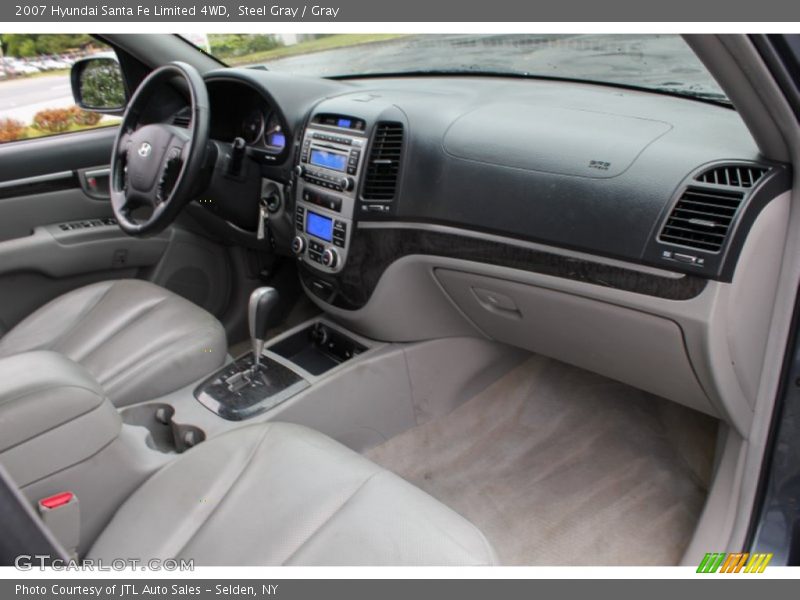 Steel Gray / Gray 2007 Hyundai Santa Fe Limited 4WD