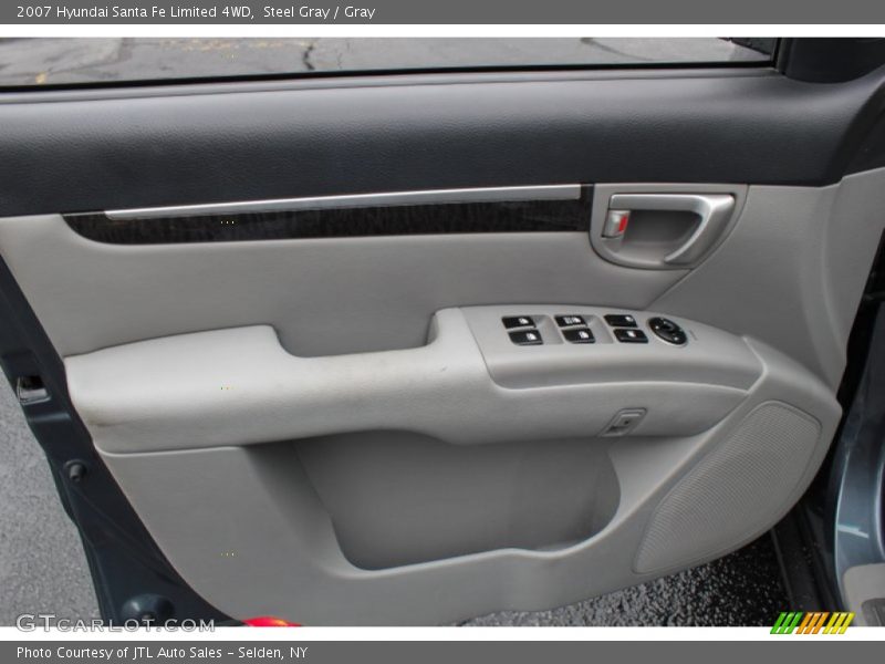 Steel Gray / Gray 2007 Hyundai Santa Fe Limited 4WD