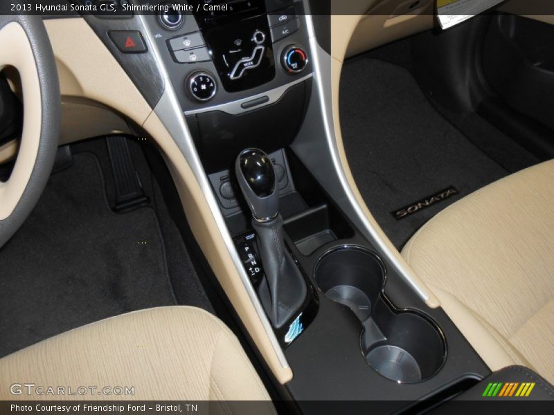 Shimmering White / Camel 2013 Hyundai Sonata GLS