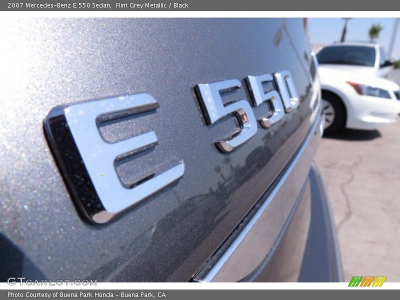 Flint Grey Metallic / Black 2007 Mercedes-Benz E 550 Sedan