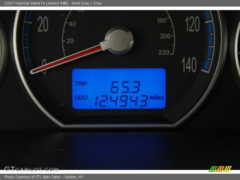 Steel Gray / Gray 2007 Hyundai Santa Fe Limited 4WD