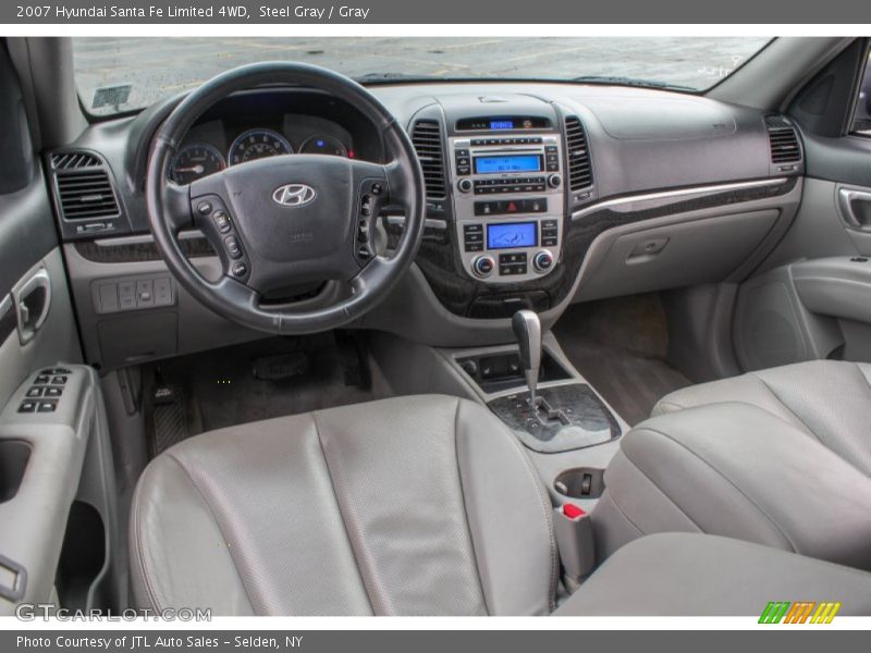 Steel Gray / Gray 2007 Hyundai Santa Fe Limited 4WD