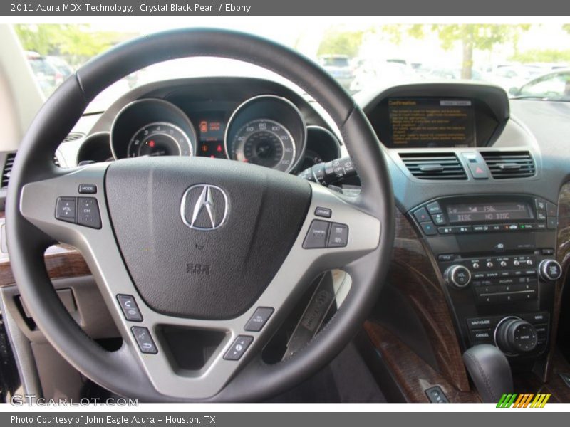 Crystal Black Pearl / Ebony 2011 Acura MDX Technology