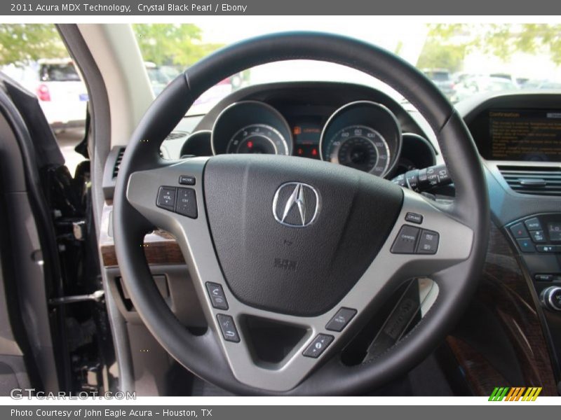 Crystal Black Pearl / Ebony 2011 Acura MDX Technology