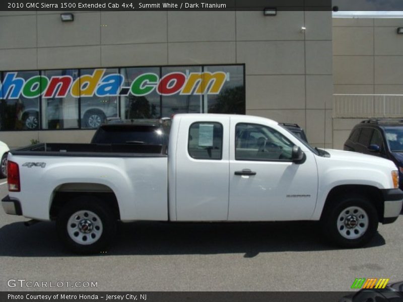Summit White / Dark Titanium 2010 GMC Sierra 1500 Extended Cab 4x4