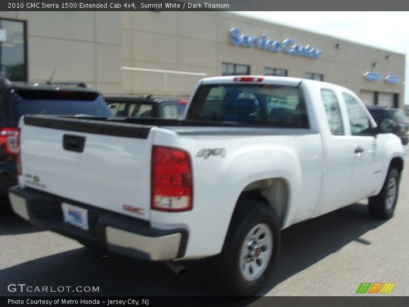 Summit White / Dark Titanium 2010 GMC Sierra 1500 Extended Cab 4x4
