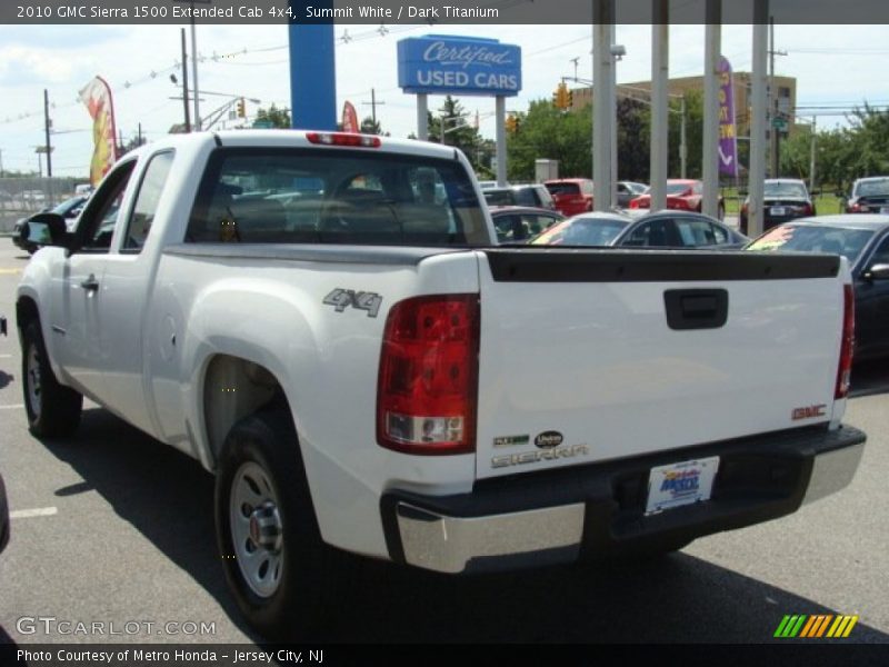 Summit White / Dark Titanium 2010 GMC Sierra 1500 Extended Cab 4x4