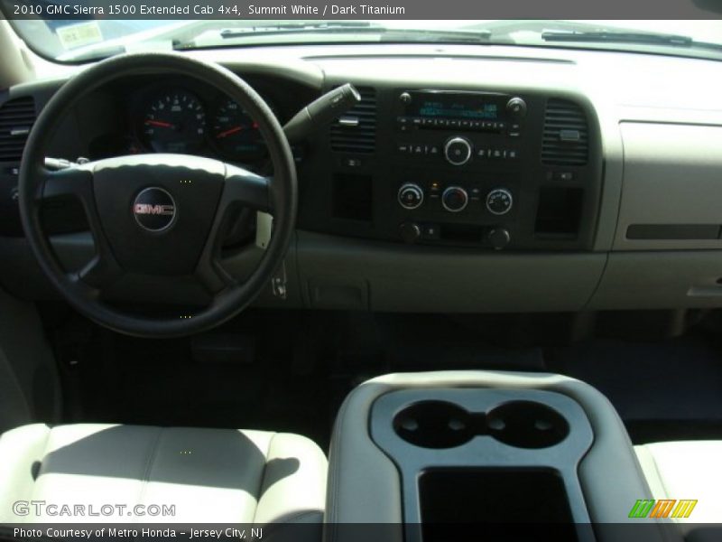 Summit White / Dark Titanium 2010 GMC Sierra 1500 Extended Cab 4x4