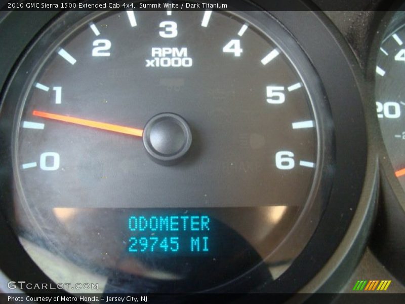 Summit White / Dark Titanium 2010 GMC Sierra 1500 Extended Cab 4x4