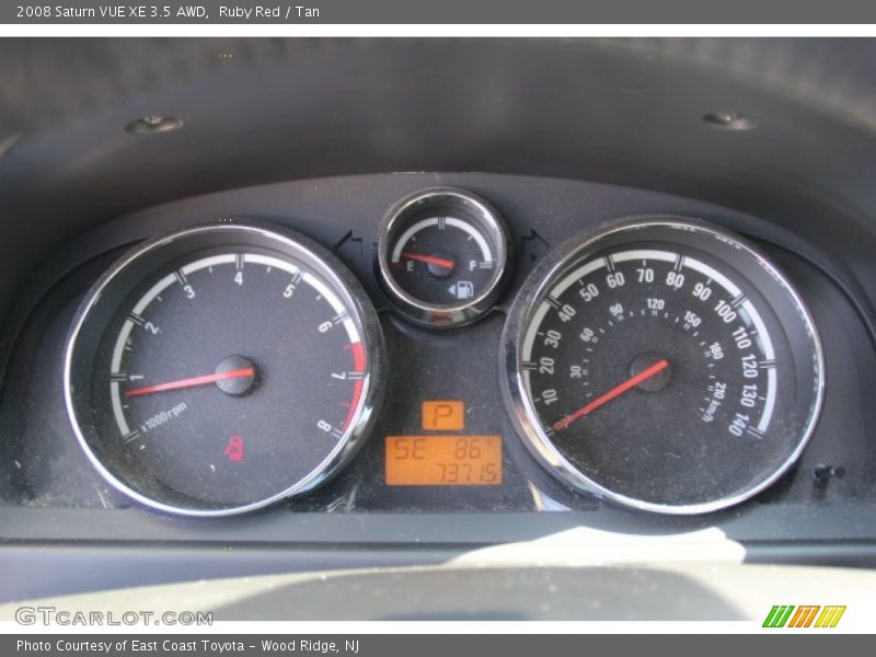 Ruby Red / Tan 2008 Saturn VUE XE 3.5 AWD
