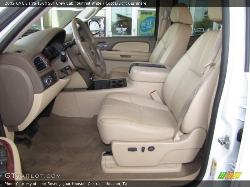 Front Seat of 2009 Sierra 1500 SLT Crew Cab
