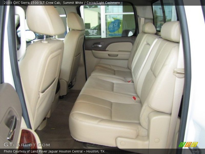 Rear Seat of 2009 Sierra 1500 SLT Crew Cab