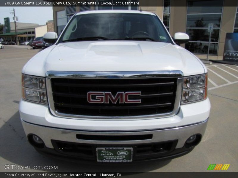 Summit White / Cocoa/Light Cashmere 2009 GMC Sierra 1500 SLT Crew Cab