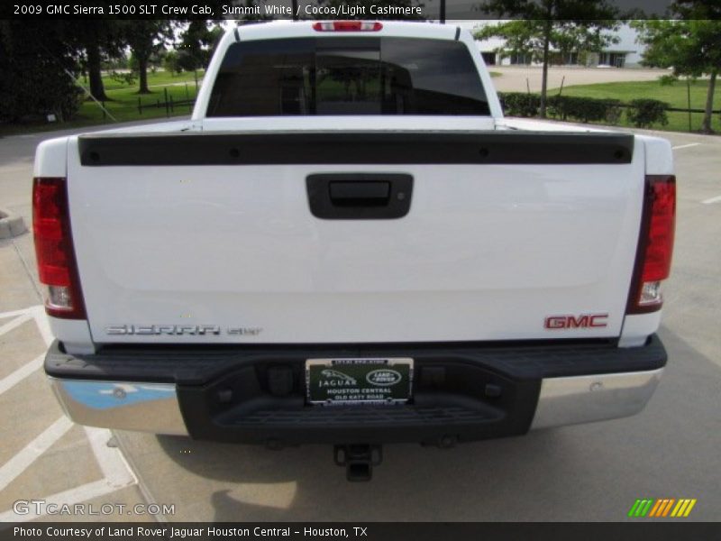 Summit White / Cocoa/Light Cashmere 2009 GMC Sierra 1500 SLT Crew Cab