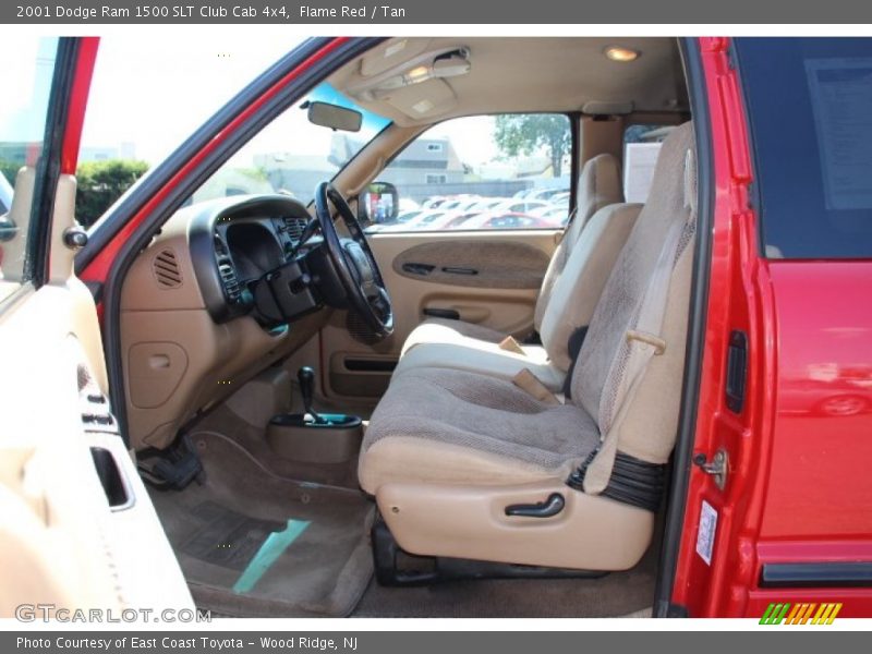 Flame Red / Tan 2001 Dodge Ram 1500 SLT Club Cab 4x4