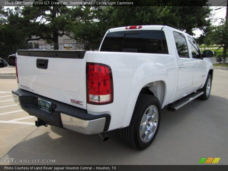 Summit White / Cocoa/Light Cashmere 2009 GMC Sierra 1500 SLT Crew Cab