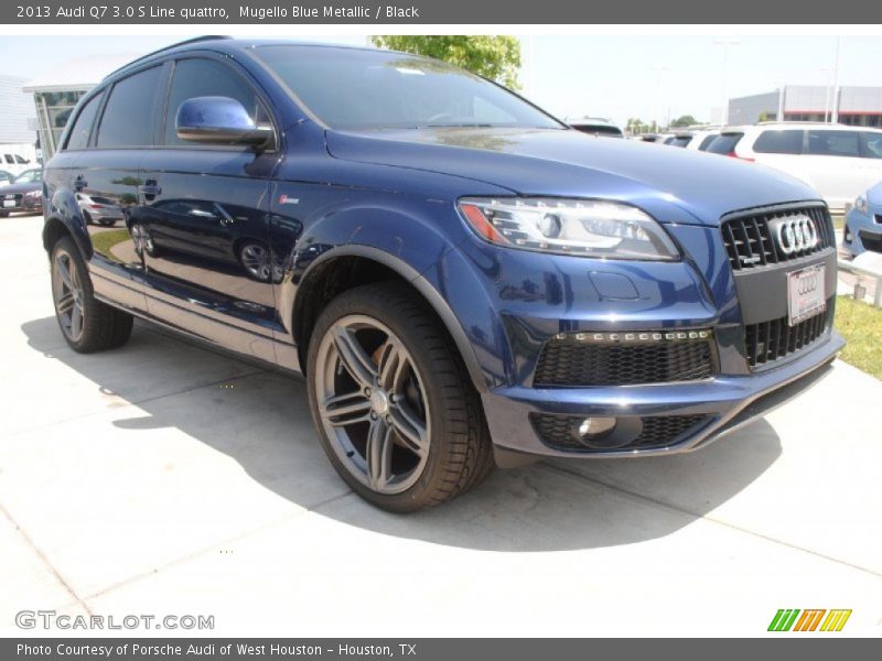 Mugello Blue Metallic / Black 2013 Audi Q7 3.0 S Line quattro