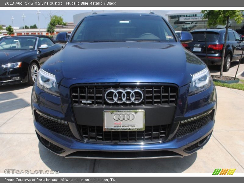 Mugello Blue Metallic / Black 2013 Audi Q7 3.0 S Line quattro